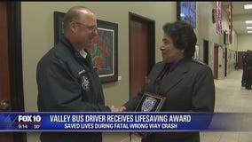 Valley bus driver receives lifesaving award
