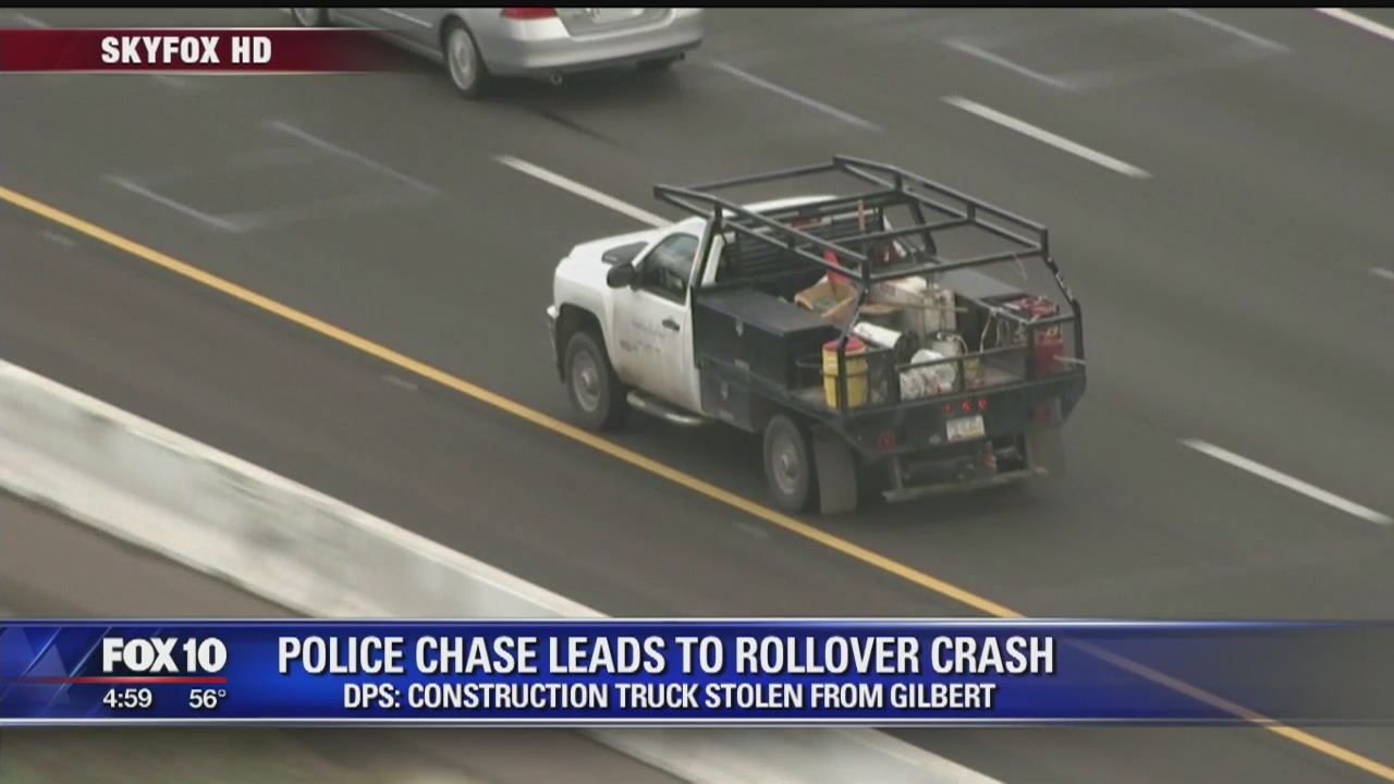 Police chase leads to rollover crash