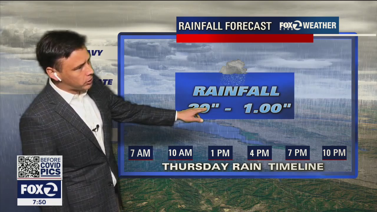 Rainfall back in Bay Area forecast