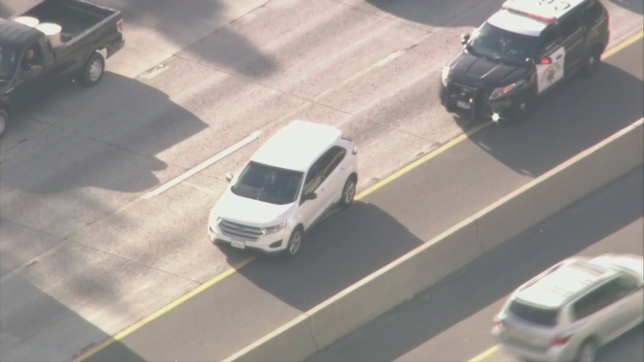 San Fernando Valley pursuit of vehicle stolen from Concord