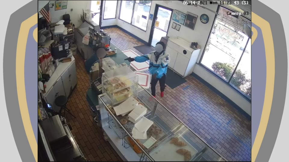 San Francisco police release video of doughnut shop armed robbery