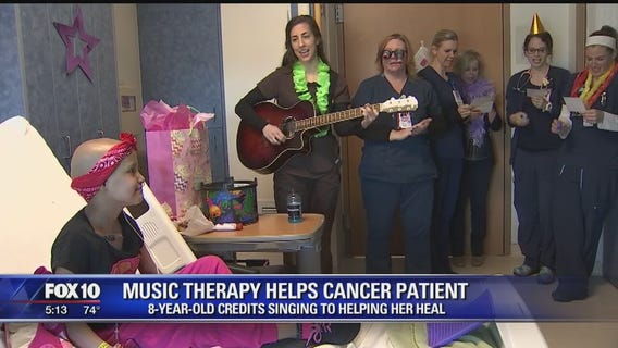 Girl said music helped her during chemo treatment