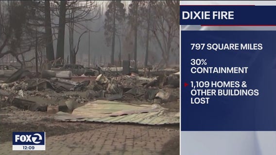 Dixie Fire's growth slows as evacuees wait to go home