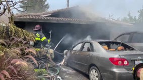 Garage fire damages home in Walnut Creek