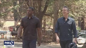 On anniversary of CZU lightning fire, officials tour burned-out Big Basin park