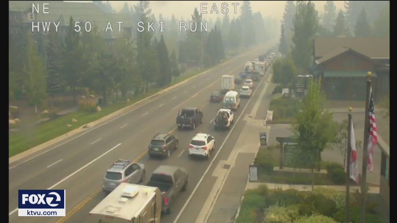 South Lake Tahoe residents and visitors begin evacuations en masse