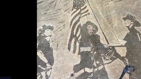 Texas man uses power washer to recreate iconic 9-11 photo