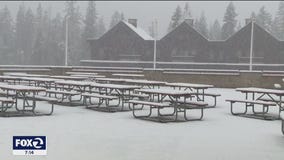 Lake Tahoe area receives 1st snowfall of season