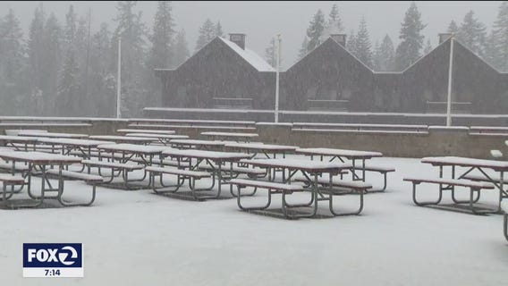 Lake Tahoe area receives 1st snowfall of season