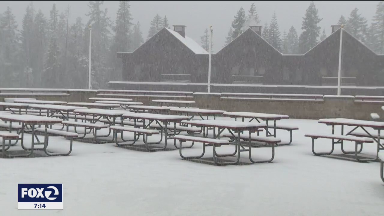 Lake Tahoe area receives 1st snowfall of season