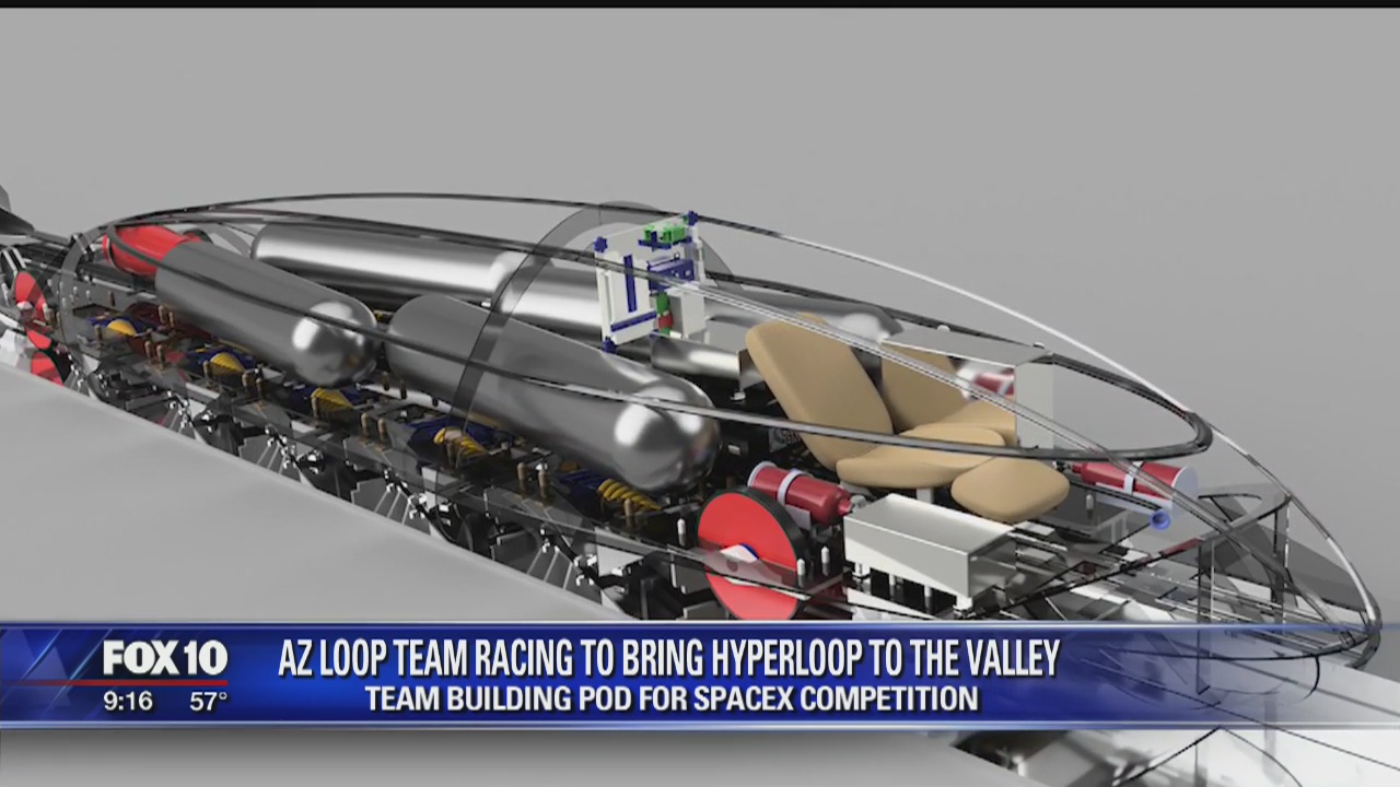 AZ Loop team building pod for SpaceX competition