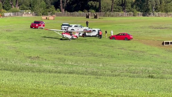 Small plane forced to make unscheduled landing in Woodside