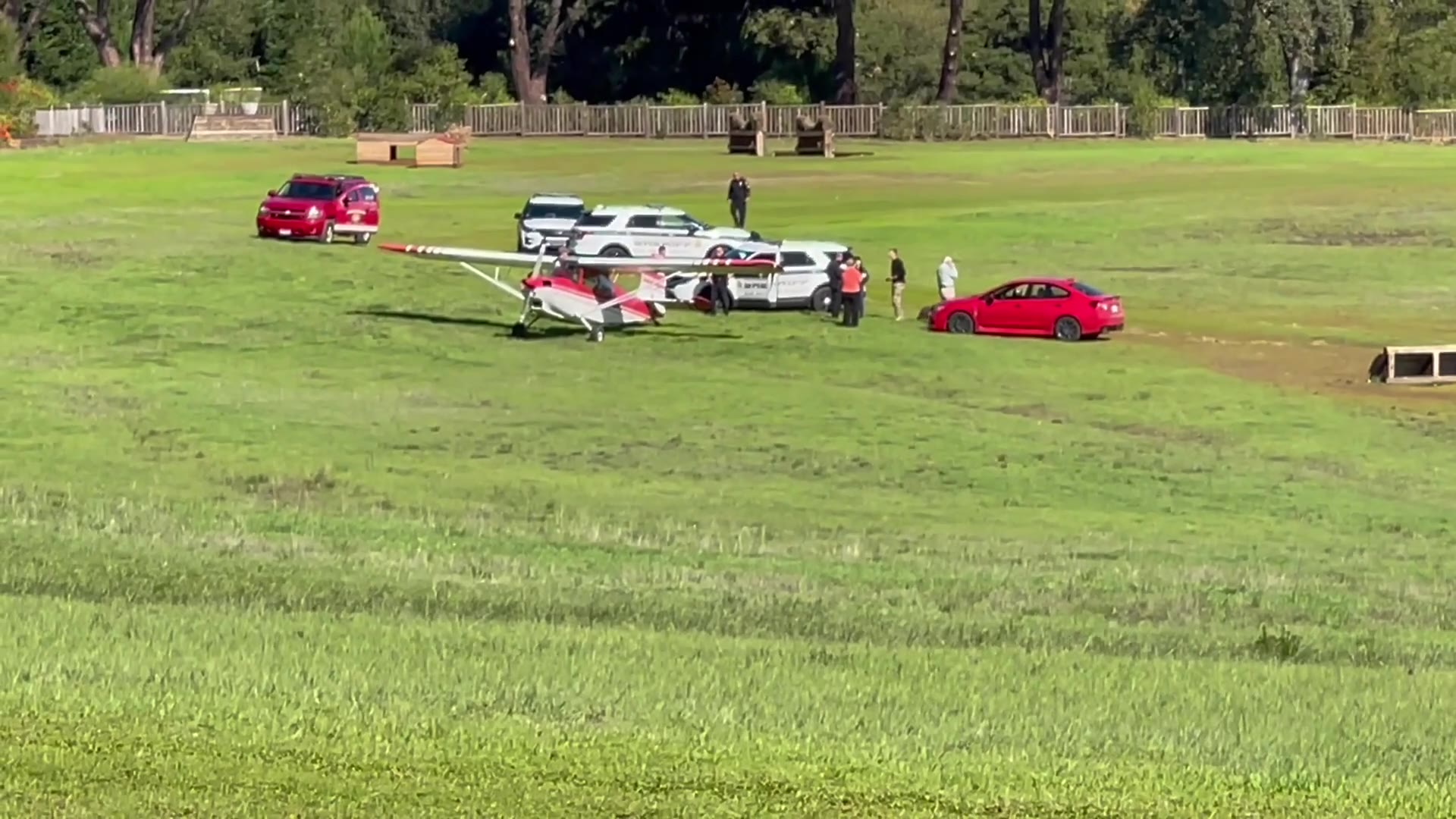 Small plane forced to make unscheduled landing in Woodside