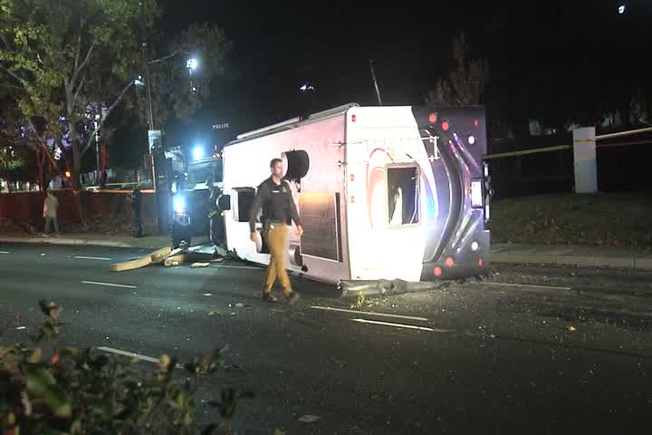 RV stolen from San Francisco crashes in front of San Ramon City Hall