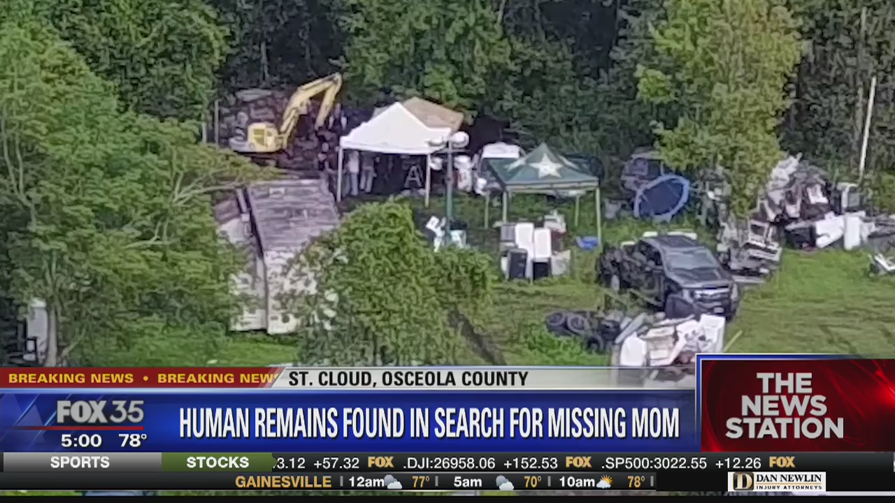 Human remains found in search for missing mom