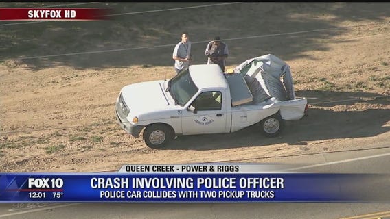 Minor injuries after collision involving police vehicle