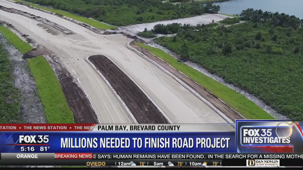 Millions needed to finish Palm Bay road project