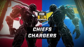 Barbecued chicken and waffles