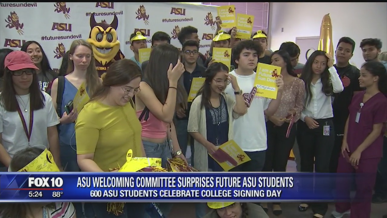 Valley high schoolers get warm welcome from ASU