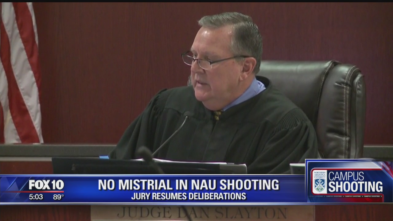 Judge denies motion for mistrial in NAU shooting trial