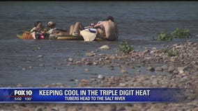Valley residents flock to Salt River to stay cool