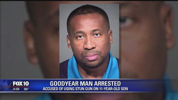 Goodyear father accused of using stun gun on his 11-year-old son