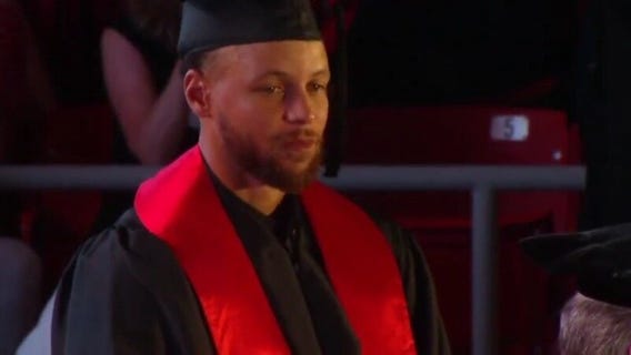 Steph Curry graduates college and gets inducted into Davidson's Hall of Fame