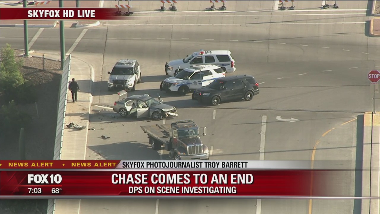 DPS: Suspect crashes after leading troopers on high-speed pursuit