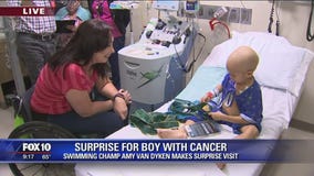 5-year-old battling cancer gets huge surprise from Olympic gold medalist Amy Van Dyken