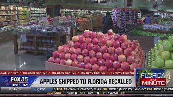Apples shipped to Florida recalled