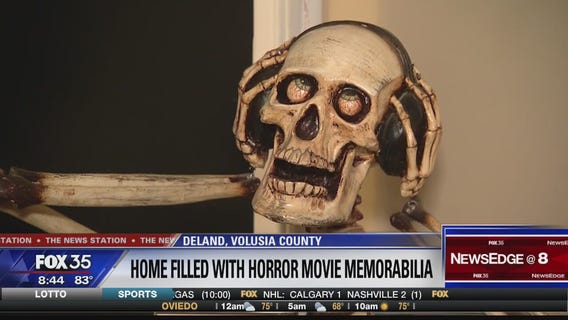 Home filled with horror-movie memorabilia