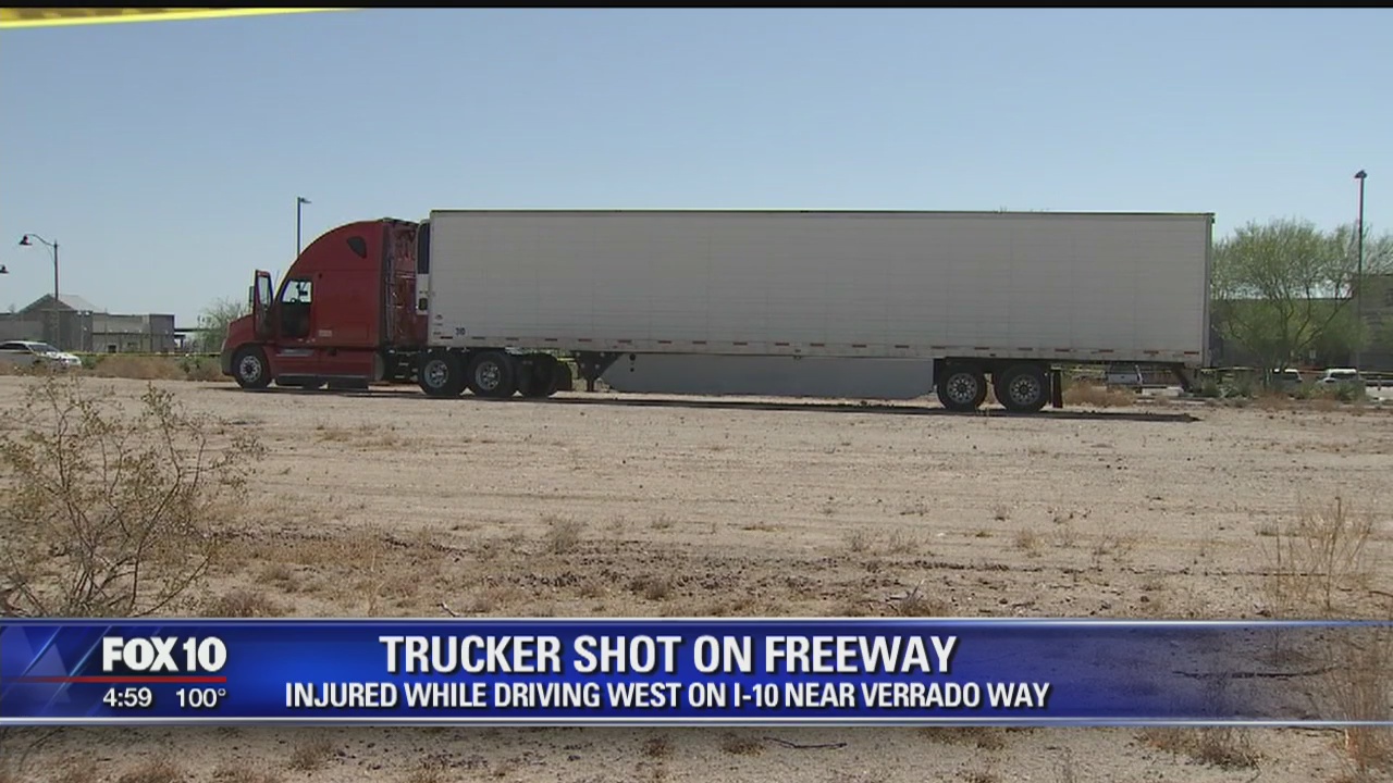 Truck driver reportedly shot in the leg in Buckeye