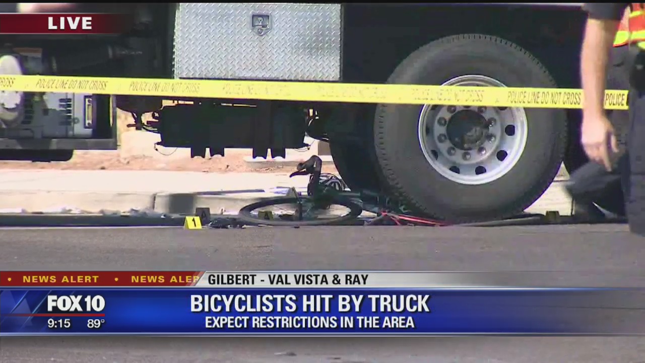 Police investigating deadly crash between bicyclists, commercial vehicle