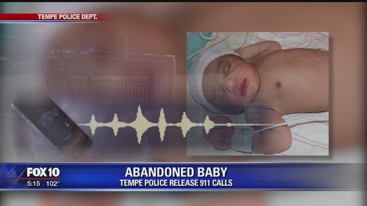 911 call surrounding abandoned newborn released by Tempe Police