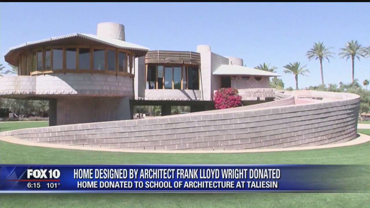 Home Frank Lloyd Wright built for his son was donated to the school ...