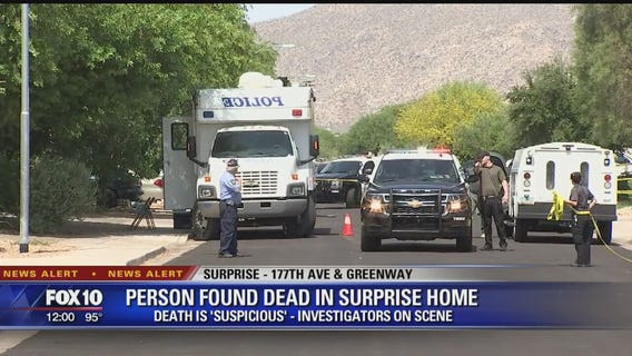 Police investigating suspicious death in Surprise