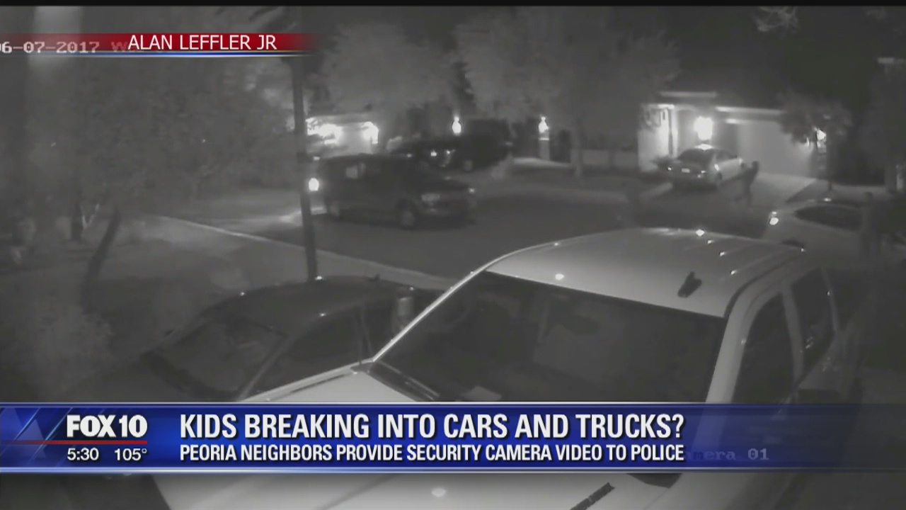 Peoria Police investigating car break-in incidents involving teenagers