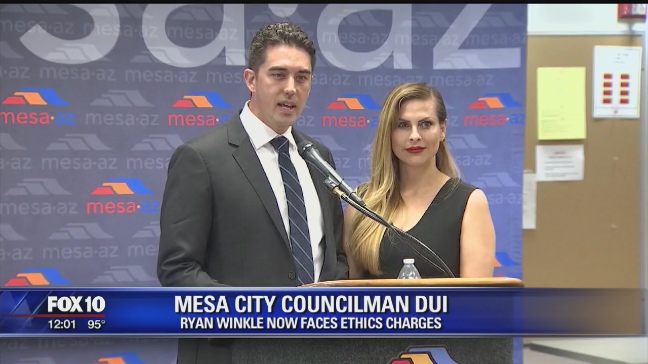 Member of Mesa council faces ethics charges after DUI arrest