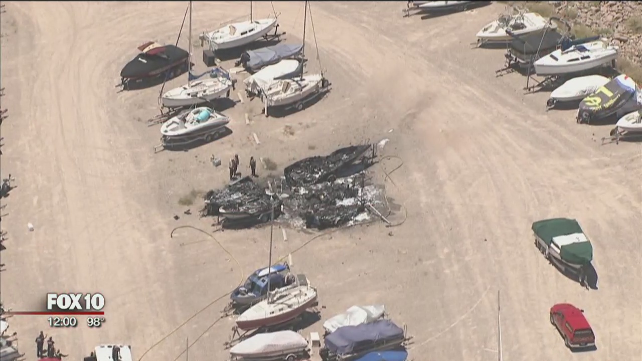 Boat fire reported at Lake Pleasant