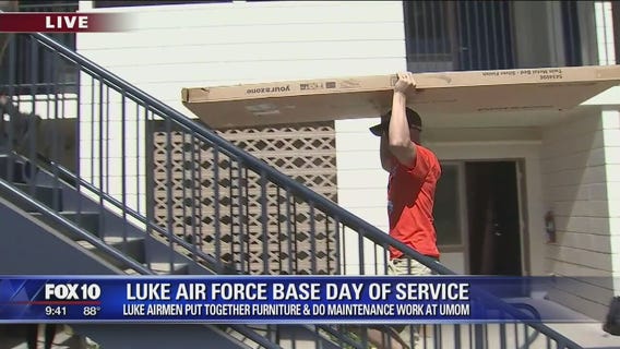 Men and women from Luke Air Force Base serve the Glendale community