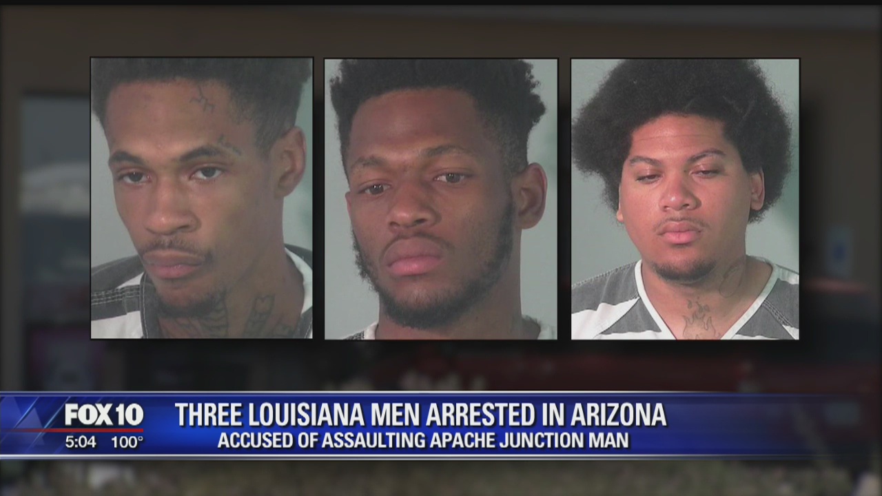 3 Louisiana men arrested in Arizona in assault, robbery case