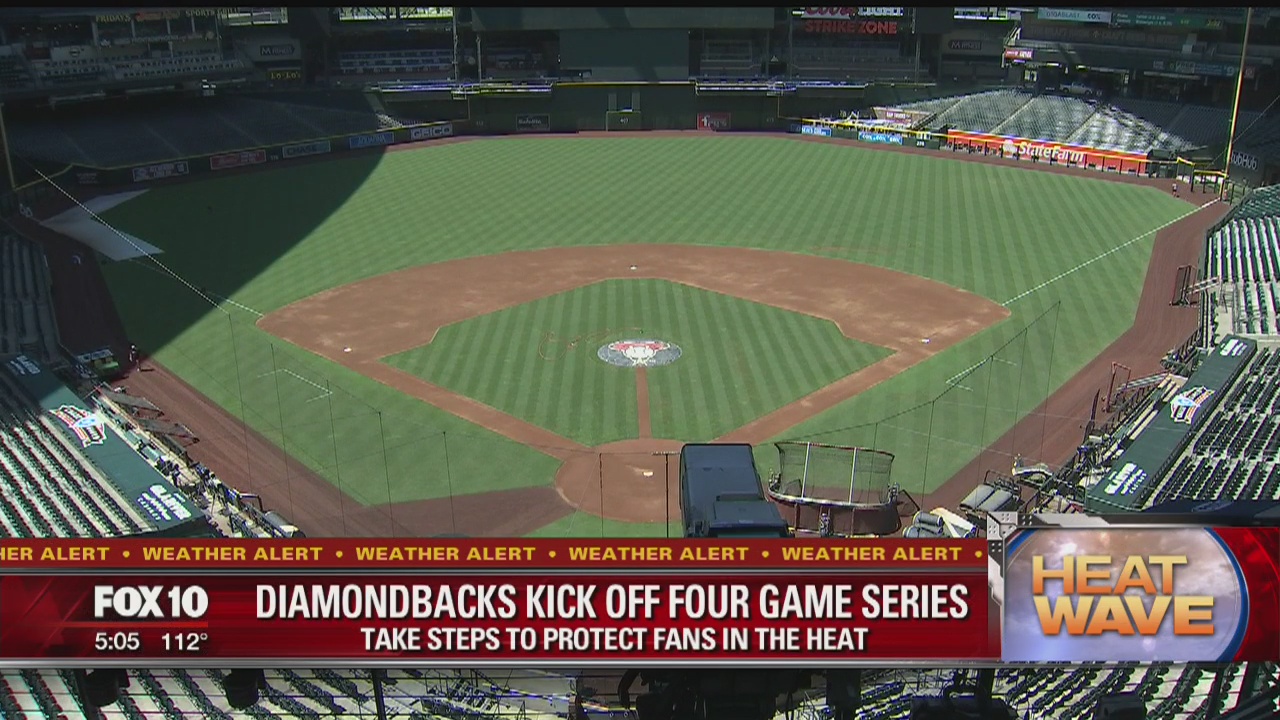 Chase Field prepares to make fans comfortable during high temperatures