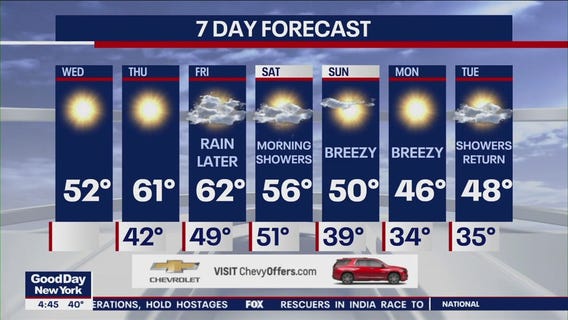 NYC weather forecast