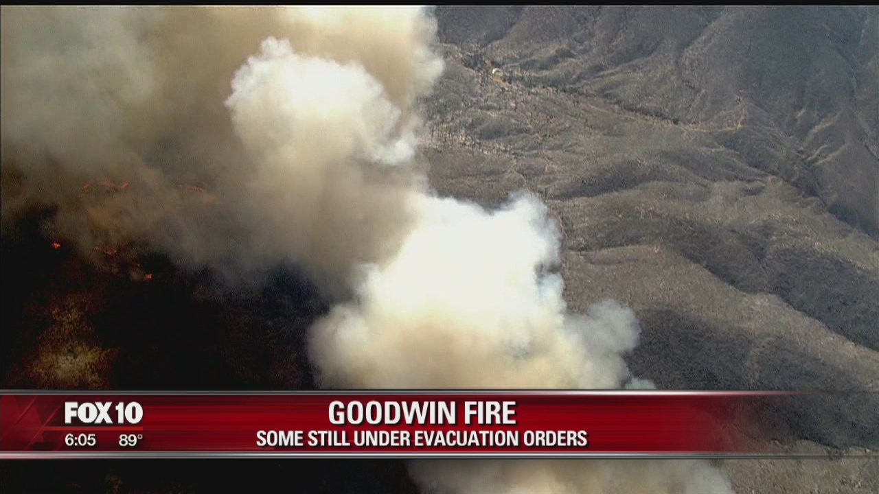 Goodwin Fire reaches 75 percent containment