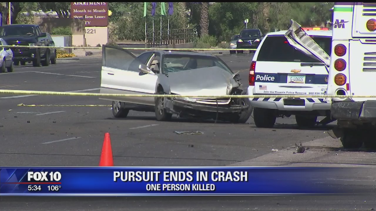 Pedestrian hit, killed after police pursuit leads to crash | FOX 10 Phoenix