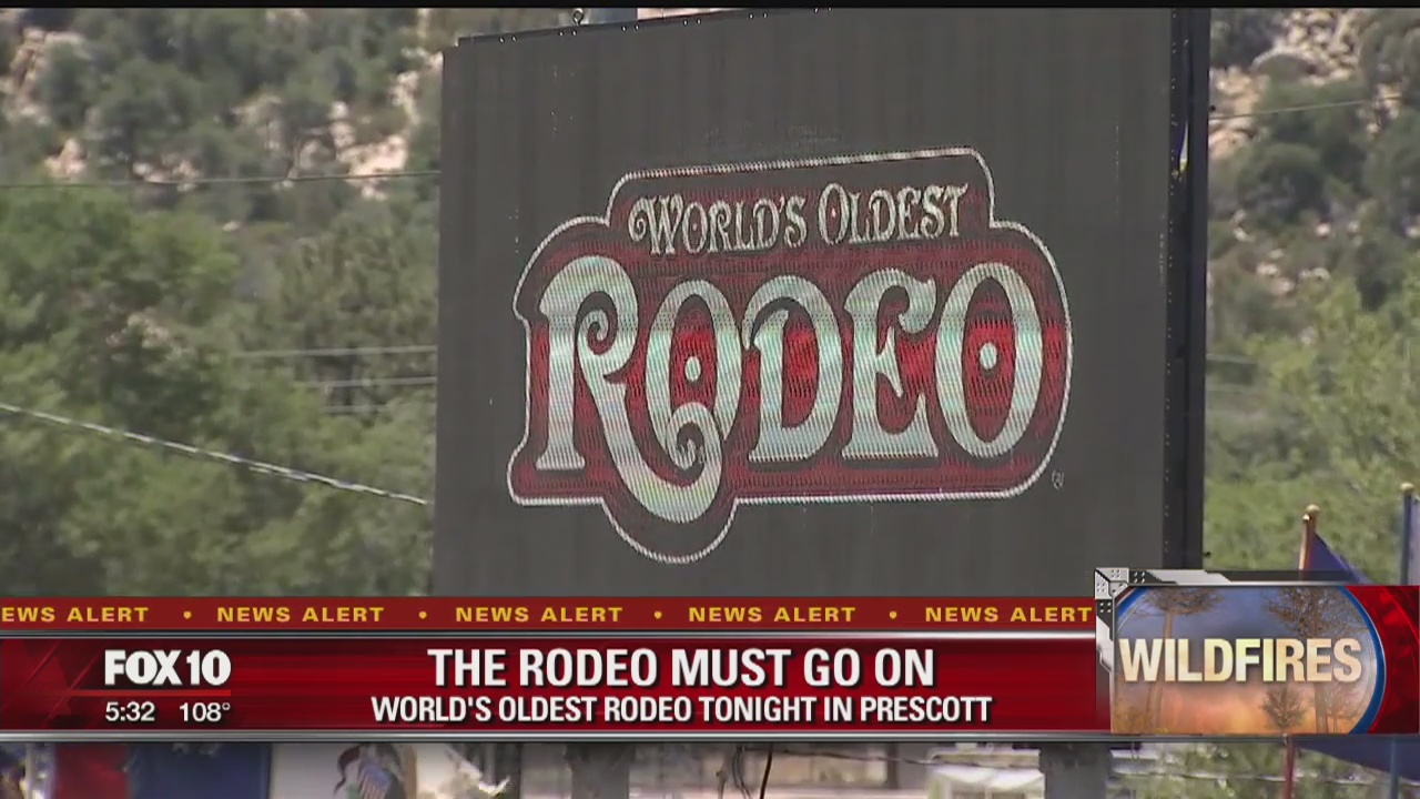 World's Oldest Rodeo in Prescott continues despite Goodwin Fire