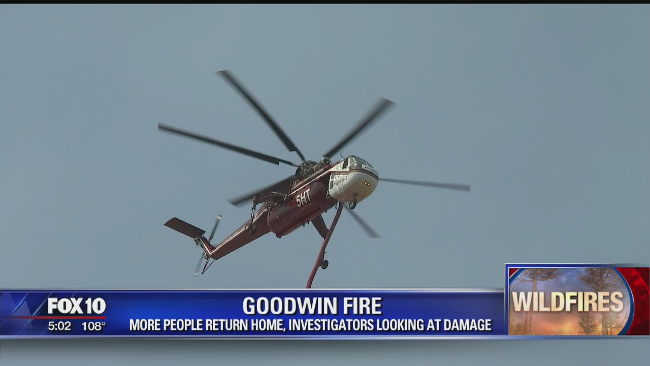 GOODWIN FIRE: Fire crews continue to make gains on the wildfire