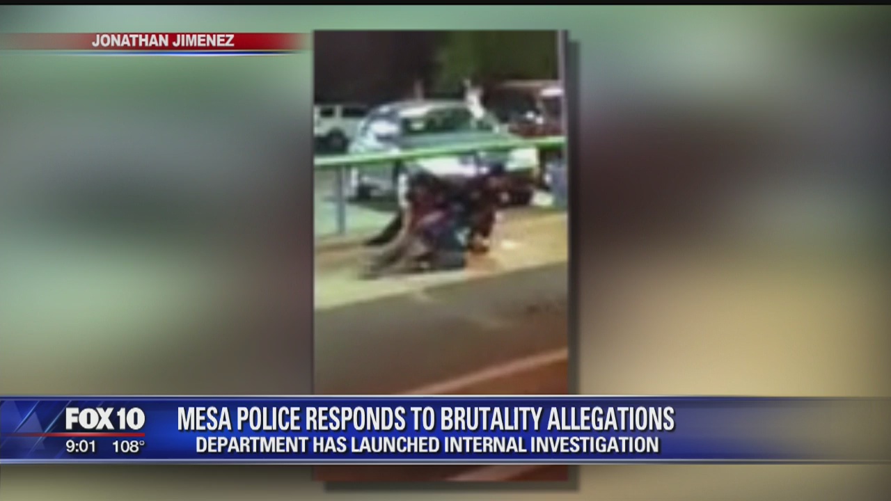 Mesa Police releases body cam video following use of excessive force allegations