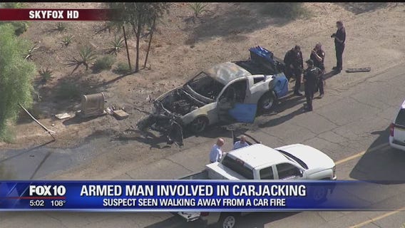 Search underway for carjacking suspect in Glendale
