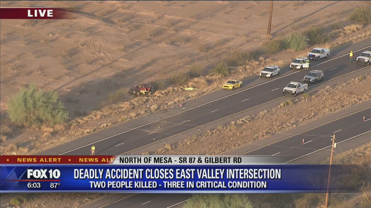 DPS: 2 dead, 4 others injured following crash on SR 87 | FOX 10 Phoenix